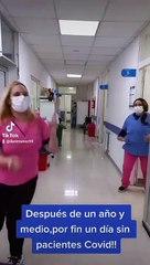 Hospital no registró pacientes con Covid-19 luego de 18 meses y lo festejaron con un baile