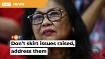 Rafidah poses six questions to govt, awaits answers