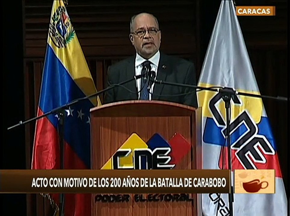Pdte. CNE Pedro Calzadilla: A 200 años de la Batalla de Carabobo seguimos cantándole al Bravo Pueblo