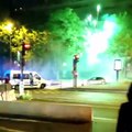 Les images très impressionnantes des policiers attaqués cette nuit dans le XVIIIe arrondissement de Paris par des mortiers d'artifice