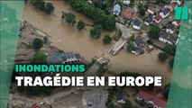 Les terribles images des inondations en Allemagne et en Belgique vues du ciel