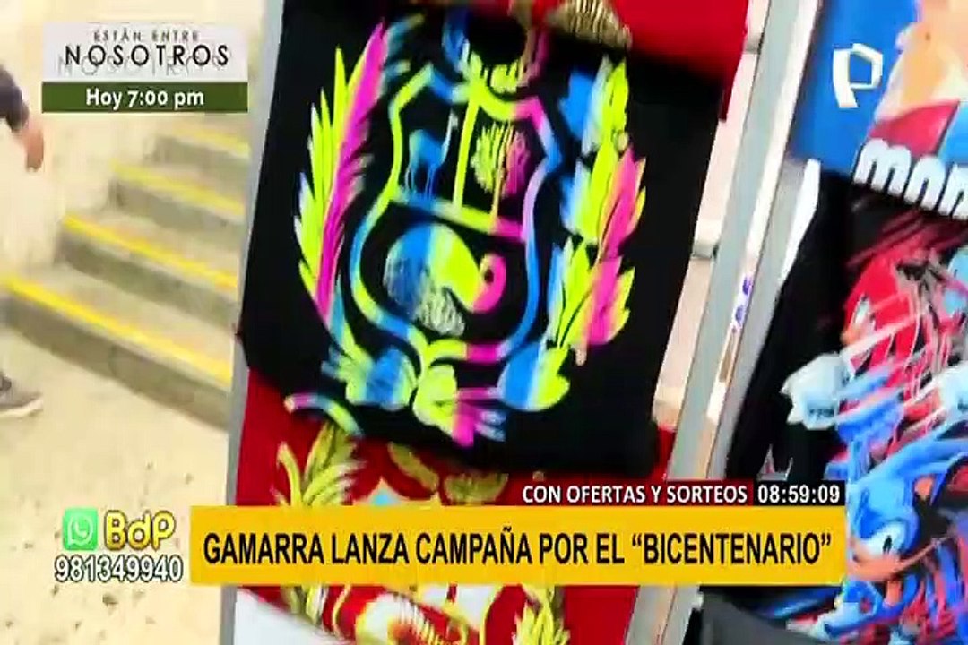 Gamarra busca reactivarse: lanza campaña el “Bicentenario”