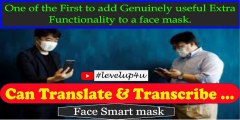 Donut robotics C-face Smart Mask|New High Tech Face Mask|Face Mask Design Idea|New Era Look Types Quality & Benefits Review