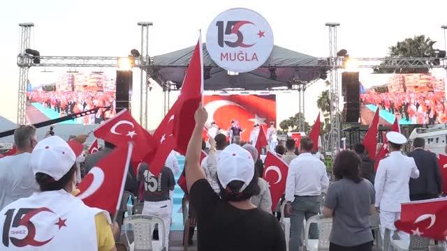15 Temmuz Demokrasi ve Milli Birlik Günü dolayısıyla Marmaris'te program düzenlendi