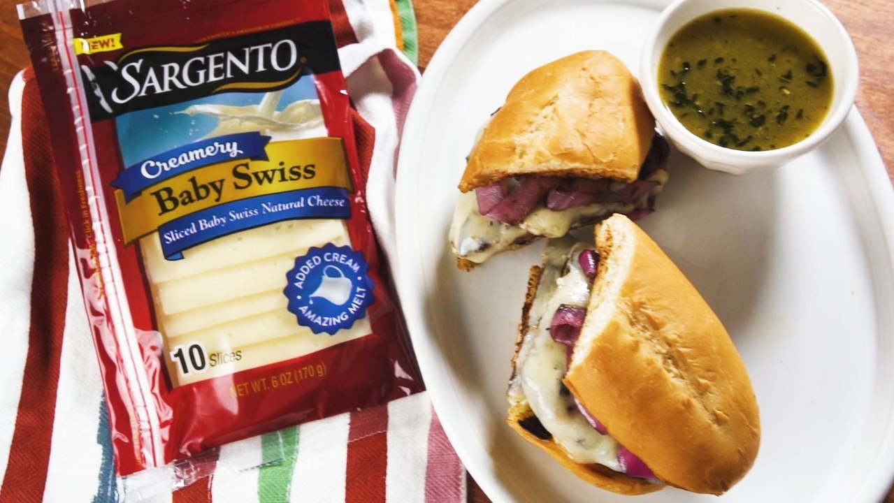 Here's What Happened When We Crossed a Cheesy Smash Burger with a French Dip Sandwich