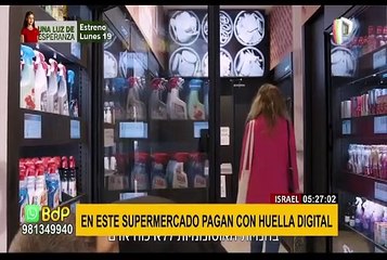 Avance tecnológico en Israel: clientes pagan usando huella digital en supermercado