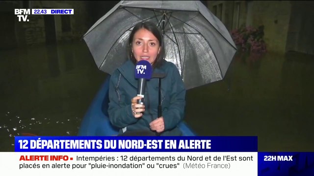 L'eau monte dans la commune de Chouzelot dans le département du Doubs