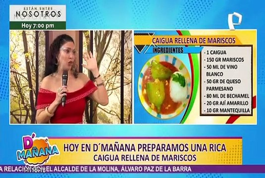Cocina en D’Mañana: sepa cómo preparar una exquisita caigua rellena con mariscos