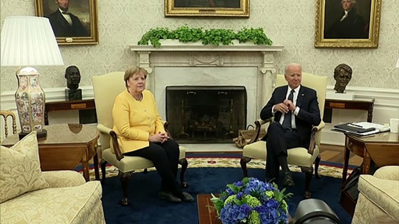 Merkel encontra Biden