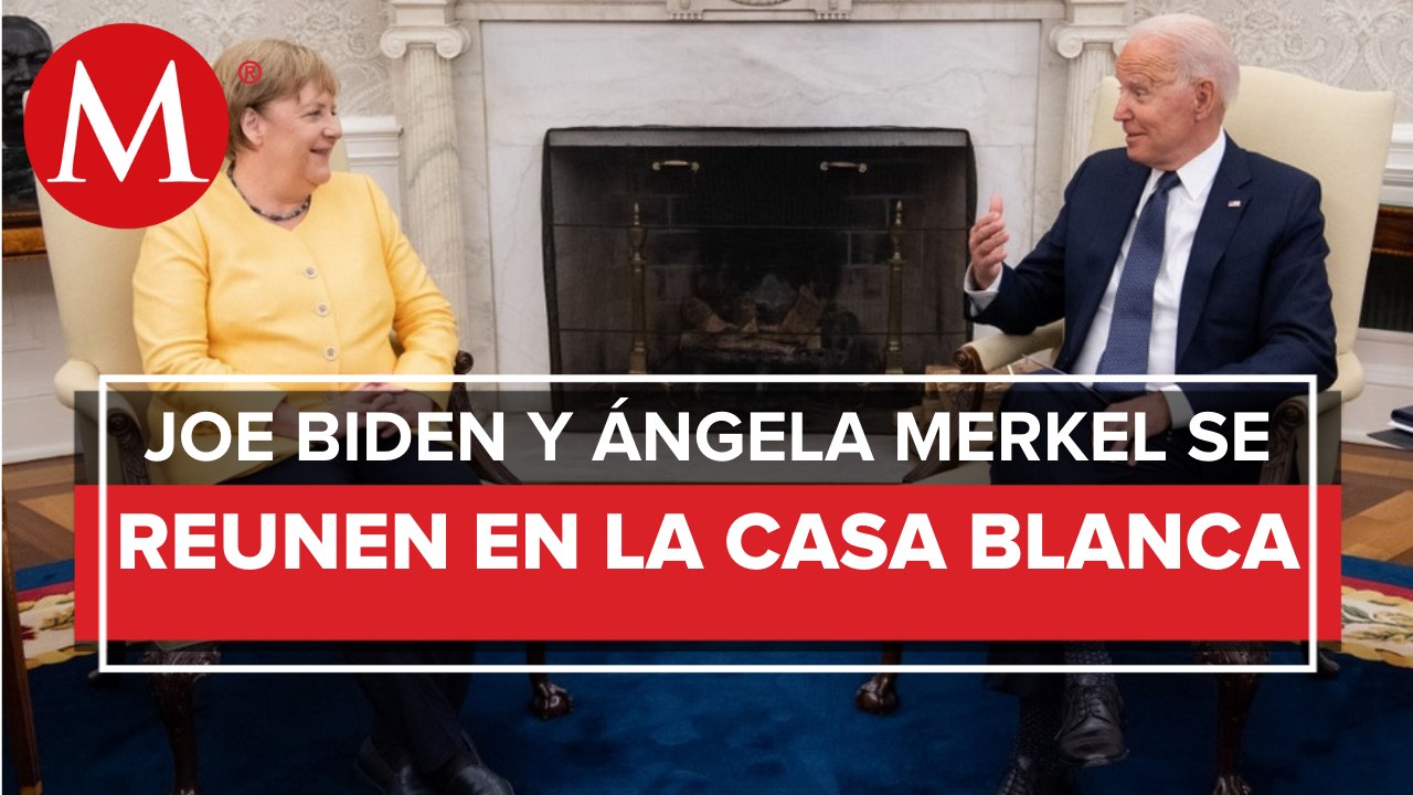 Angela Merkel llega a EU en su última visita como canciller de Alemania