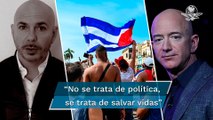 Pitbull pide ayuda a Jeff Bezos para el pueblo cubano