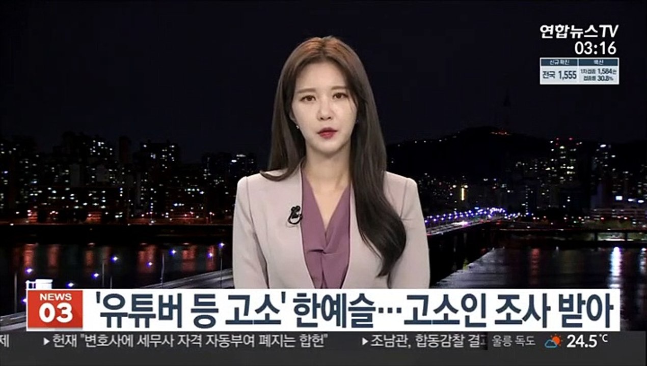 '유튜버 등 고소' 한예슬…고소인 조사 받아