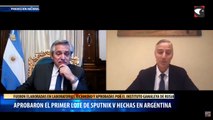 Aprobaron el primer lote de Sputnik V hechas en Argentina