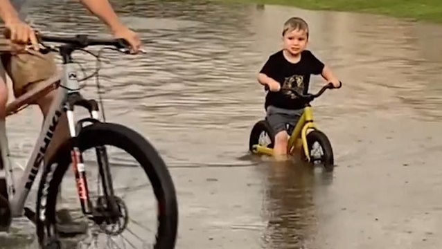 A nice wet bike ride