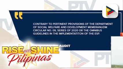 600 indibidwal sa walumpung barangay sa Cebu na tumanggap ng financial assistance kahit hindi kuwalipikado , kinuwestiyon ng COA