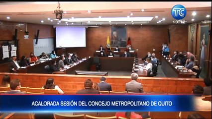 Acalorada sesión durante el Concejo Metropolitano de Quito