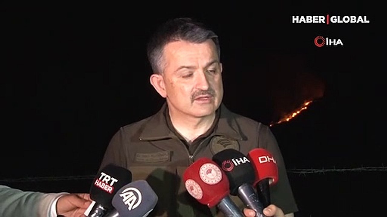 Bakan Pakdemirli'den Mersin'deki orman yangınına ilişkin açıklama