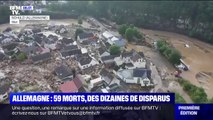 Les images saisissantes des dégâts causés par les pluies diluviennes dans l'ouest de l'Allemagne