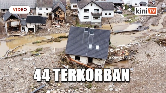 44 terkorban, puluhan hilang ketika banjir melanda Eropah barat