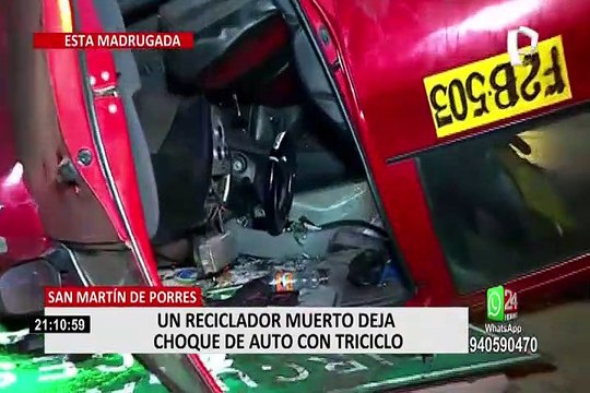 SMP: trabajadores de la zona de Palao denuncian constantes accidentes vehiculares