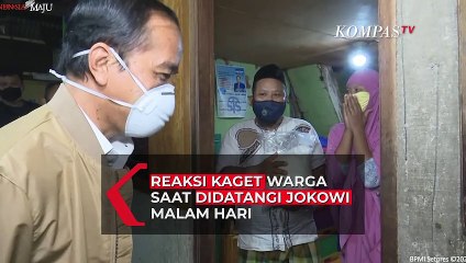 Presiden Datangi Rumah Warga Malam Hari, Begini Reaksi Kaget Warga!
