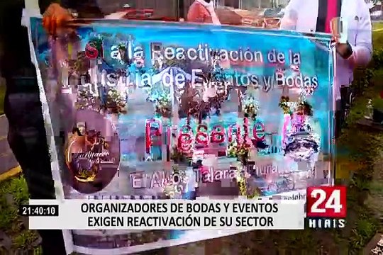 Organizadores de eventos sociales exigen al Gobierno la pronta reactivación de su sector