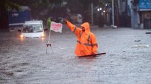 Mumbai Rain: Waterlogging in police station, railway tracks