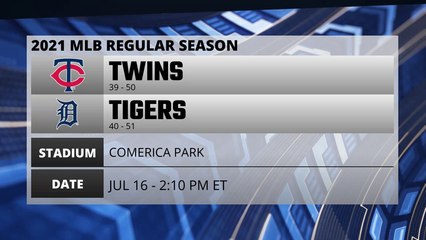 Twins @ Tigers Game Preview for JUL 16 -  2:10 PM ET