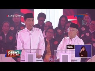 Live Streaming Debat Jokowi - Ma'ruf dengan Prabowo - Sandiaga