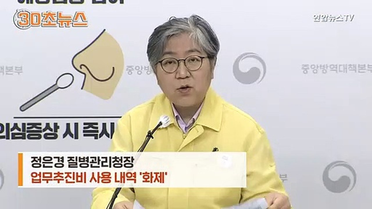 [30초뉴스] "고단함 느껴진다"…정은경 업무추진비 내역 한번 봅시다