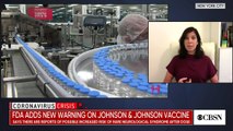 FDA warns of increased risk of rare neurological syndrome associated with Johnson and Johnson vacci…