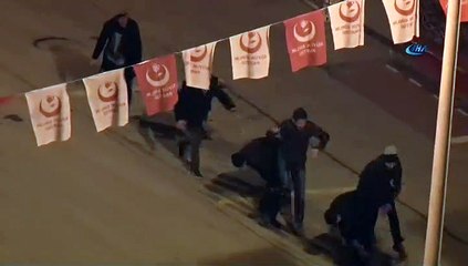 Gecenin bir vakti cadde ortasında "Birdirbir"