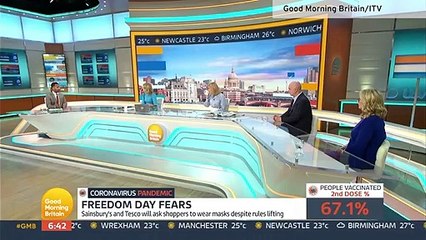 Dr Amir Khan reminds viewers that 'hospital admissions are doubling every three weeks' on the lead up to July 19