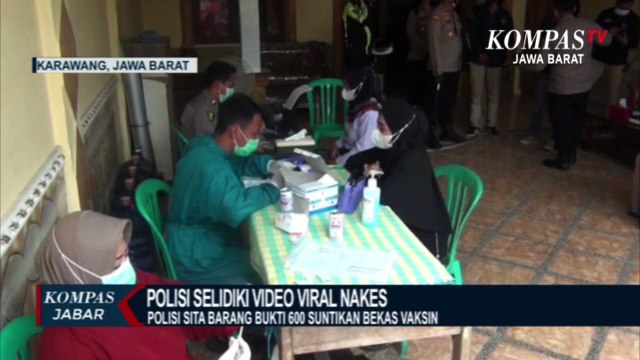Polisi Selidiki Dugaan Nakes Tak Tekan Suntikan Vaksin