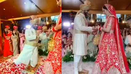 Rahul Disha Wedding:Rahul ने घुटनों पर बैठ Disha संग किया ये काम | FilmiBeat