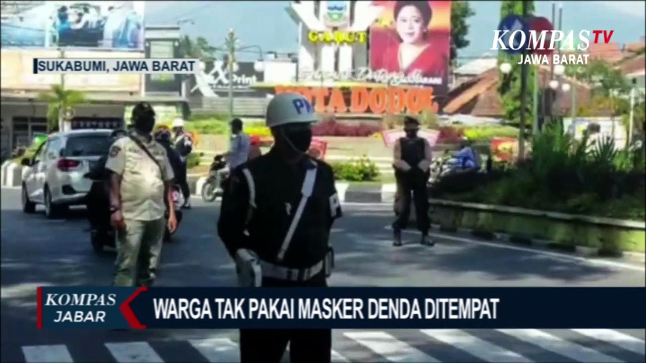 Tak Pakai Masker, Warga Garut Denda RP 100 Ribu!