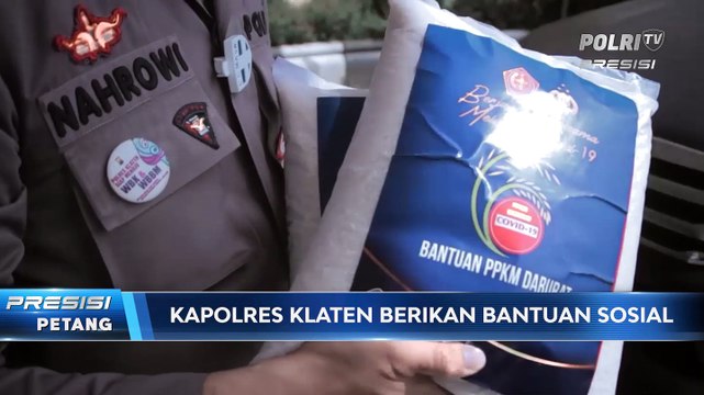 Kapolres Klaten Serahkan Bantuan Sosial