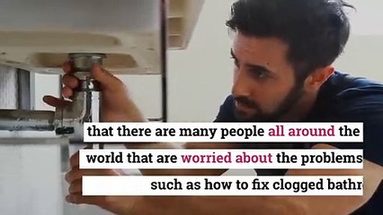 How do you unclog a bathroom sink drain?