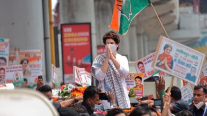 Video herunterladen: Priyanka Gandhi in Lucknow for Mission UP