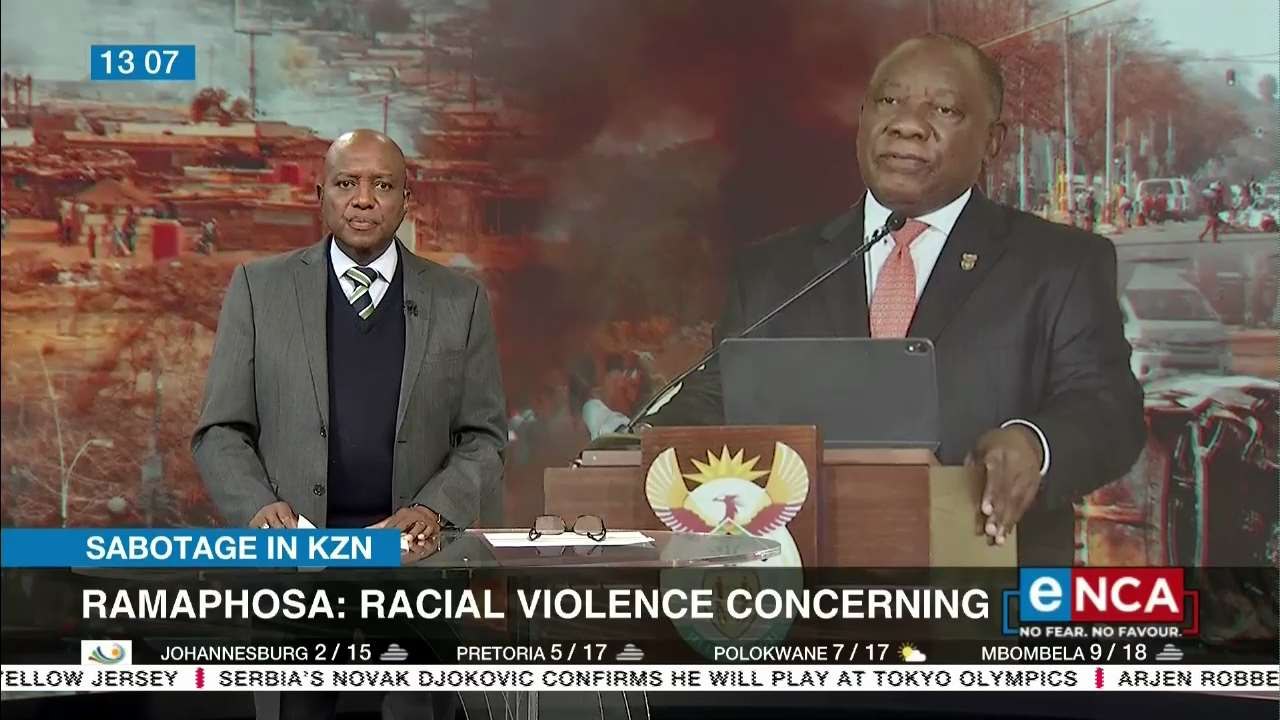 Ramaphosa says racial violence concerning