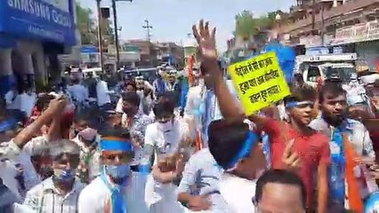 आरसीए अध्यक्ष वैभव के नेतृत्व में निकली कांग्रेस की साइकिल रैली