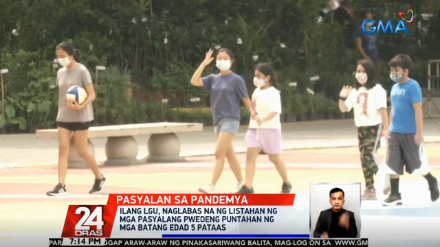 Ilang LGU, naglabas na ng listahan ng mga pasyalang pwedeng puntahan ng mga batang edad 5 pataas | 24 Oras