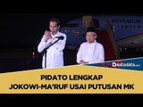 Simak Pidato Lengkap Joko Widodo - Ma'ruf Amin Pasca Putusan Mahkaman Konsitusi | Katadata Indonesia