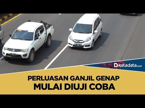Perluasan Ganjil Genap Mulai Diuji Coba | Katadata Indonesia