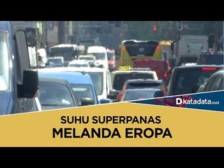 Suhu Superpanas Melanda Eropa | Katadata Indonesia