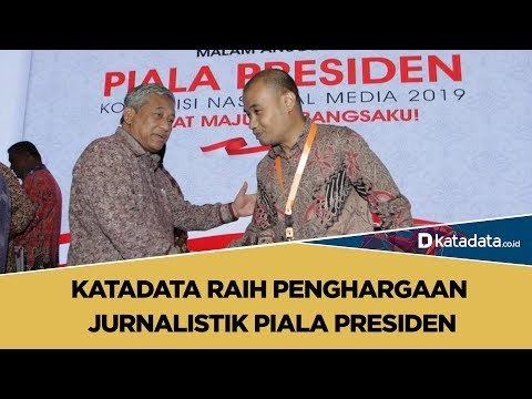 Katadata Raih Penghargaan Jurnalistik Piala Presiden | Katadata Indonesia