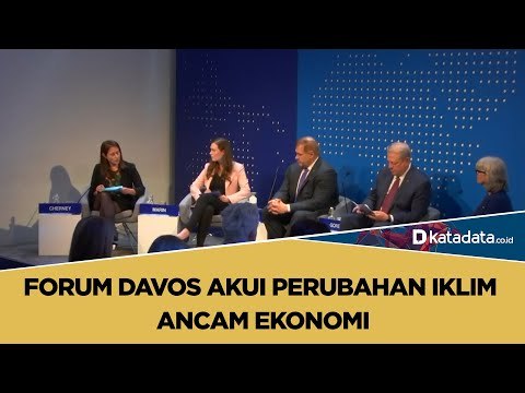Forum Davos Akui Perubahan Iklim Ancam Ekonomi | Katadata Indonesia