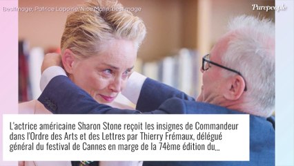 Sharon Stone en larmes à Cannes : rare apparition de fils Roan