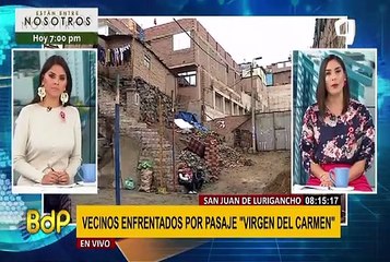 SJL: vecinos confrontados por venta de terreno en pasaje Virgen del Carmen