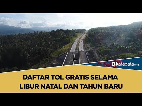 Daftar Tol Gratis Selama Libur Natal dan Tahun Baru | Katadata Indonesia